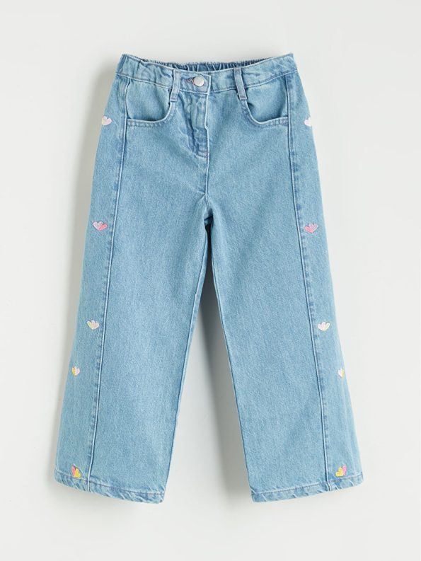 LCW Kids Indigo Girls' Embroidered Jean Pants