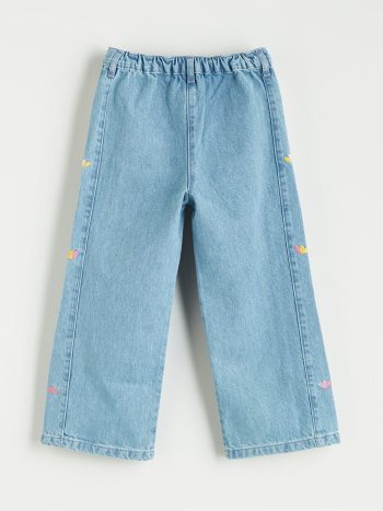 LCW Kids Indigo Girls' Embroidered Jean Pants
