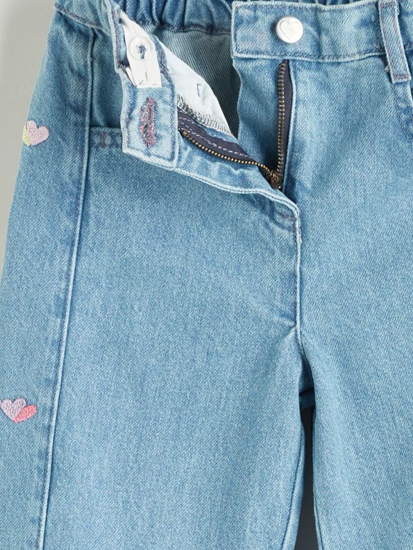LCW Kids Indigo Girls' Embroidered Jean Pants