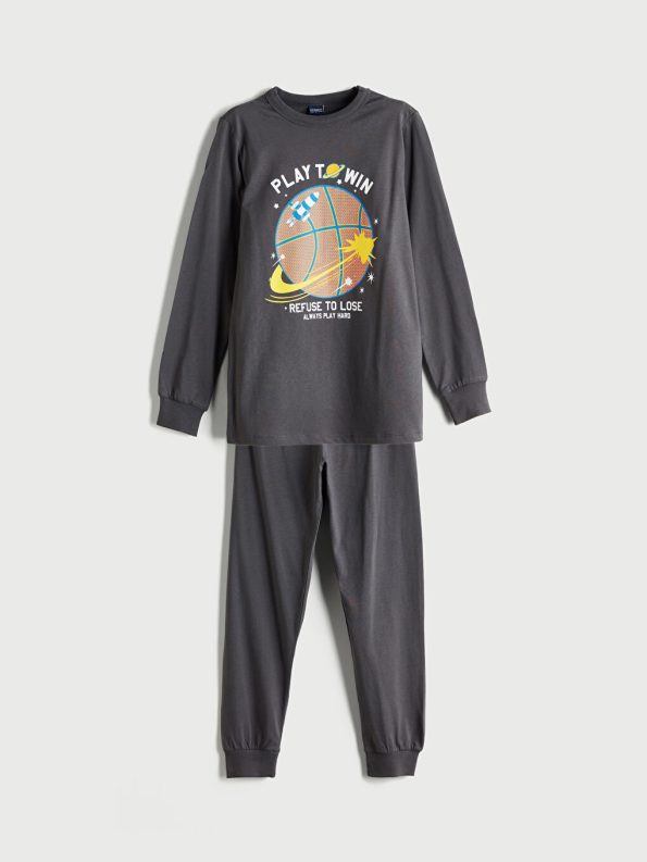 LCW ECO Anthracite Boys' Pajama Set