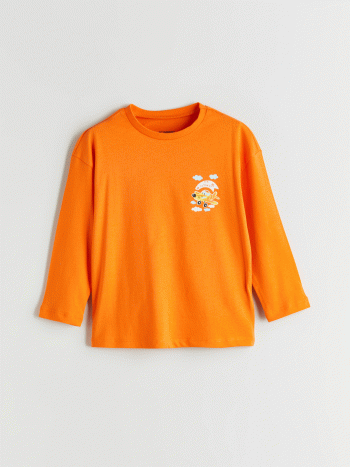 Hooded Printed Thick Boys Sweatshirt