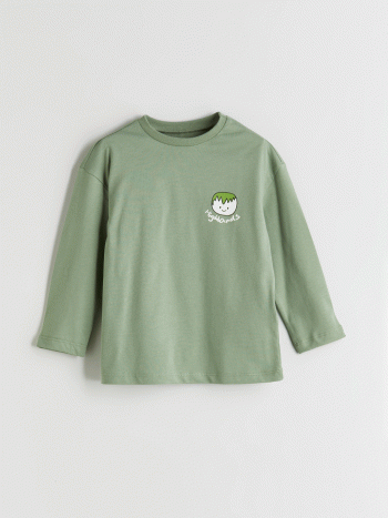 Boys' Printed Crew Neck Sweatshirt