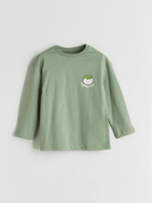 Boys' Printed Crew Neck Sweatshirt