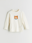 Boys' Long Sleeve Fleece Sweatshirt with Stand-Up Collar