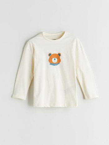 Boys' Long Sleeve Fleece Sweatshirt with Stand-Up Collar