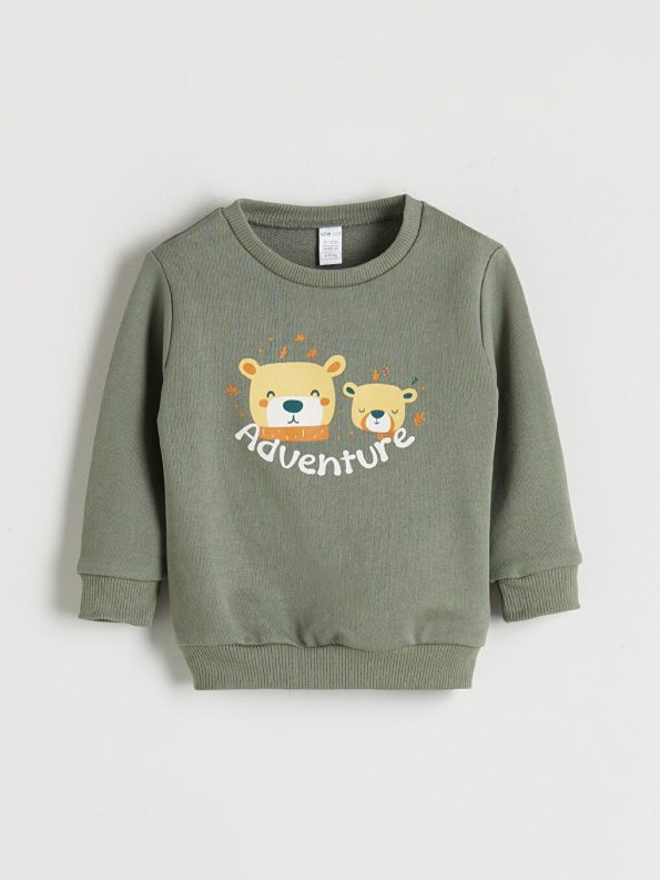 LCW Eco Green Boys' Crew Neck Sweatshirt