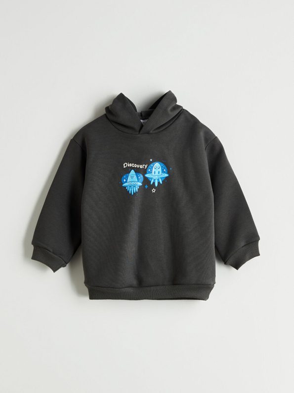 Boys' Long Sleeve Printed Crew Neck Sweatshirt Set