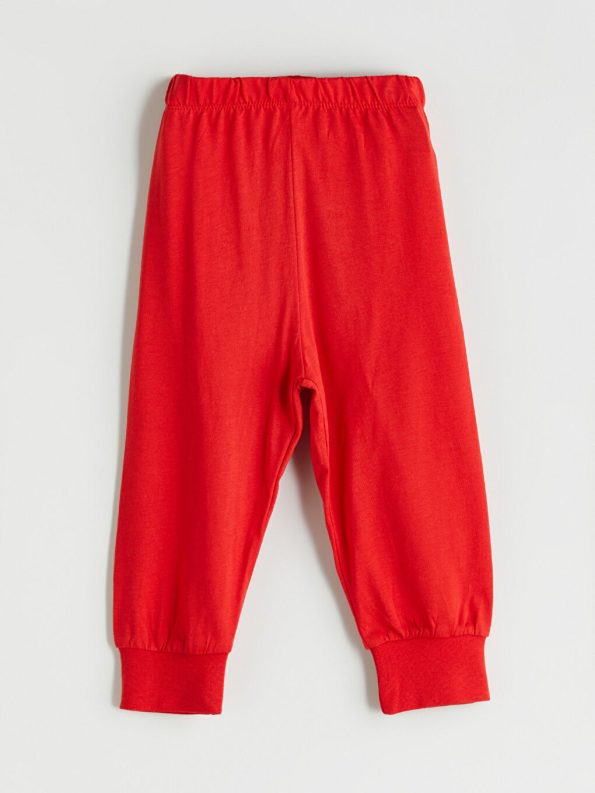 LCW Kids Red Printed Boys Pajama Set