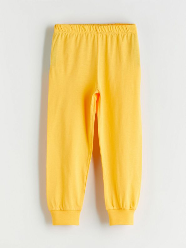LCW Kids Orange Printed Boys Pajama Set