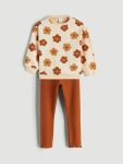 Tweety Printed Girls Baby Sweatshirt and Pants Set
