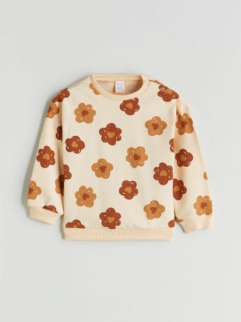 Tweety Printed Girls Baby Sweatshirt and Pants Set