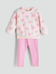 Girls' Denim Dress and T-Shirt Set