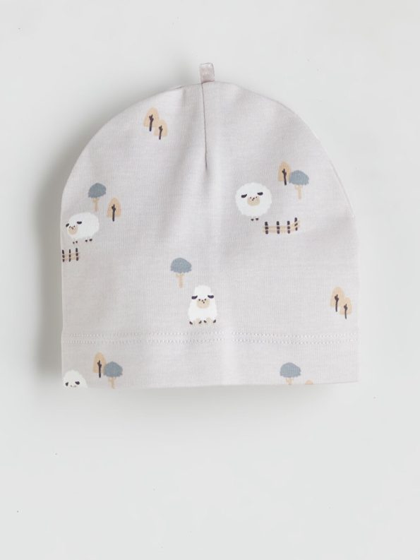 LCW Baby Gray Printed Boy's Hospital Outfit Set