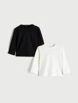 LCW Kids Cream Round Neck Boys T-Shirt Set