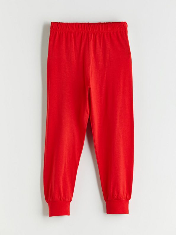 LCW Kids Cream Printed Boys Pajama Set