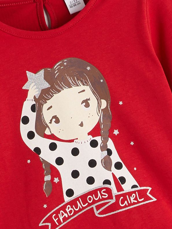 Girls' long-sleeved blouse