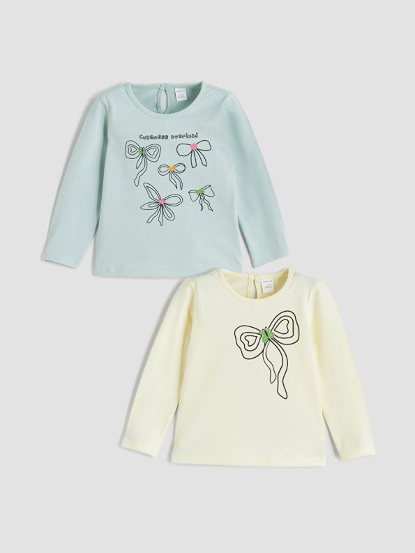 Girls' long-sleeved blouse 2 pice