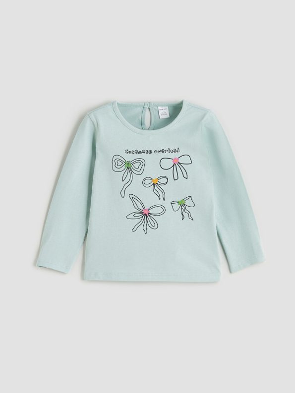 Girls' long-sleeved blouse 2 pice