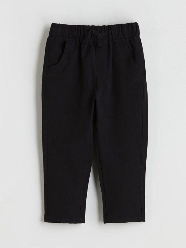 LCW ECOS Black Elastic Waist Boys Pants
