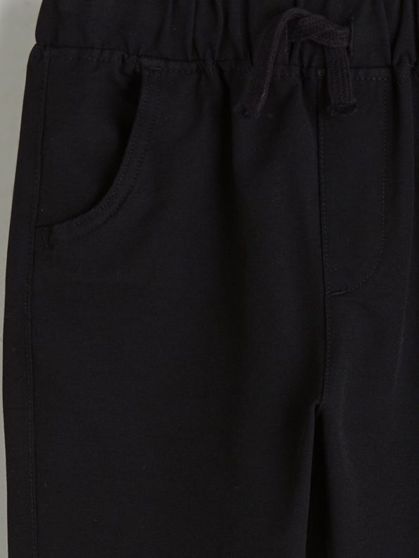 LCW ECOS Black Elastic Waist Boys Pants