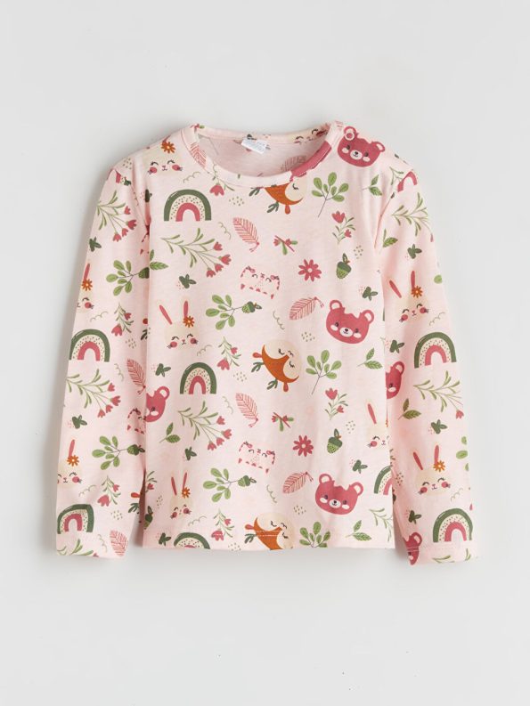 Girls' long-sleeved blouse