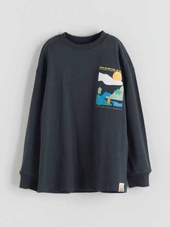 Striped Crew Neck Boys T-Shirt