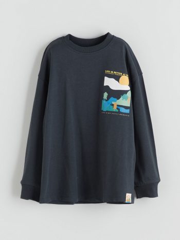 Striped Crew Neck Boys T-Shirt