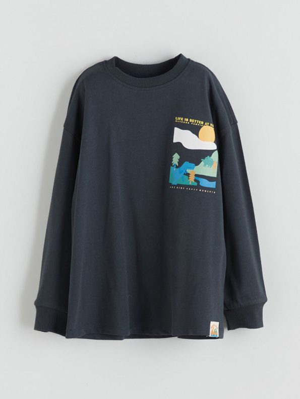 Striped Crew Neck Boys T-Shirt
