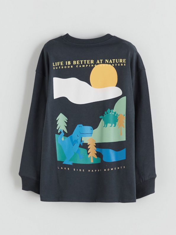 Striped Crew Neck Boys T-Shirt
