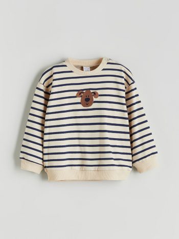 Embroidered Crew Neck Sweatshirt for Baby Boys