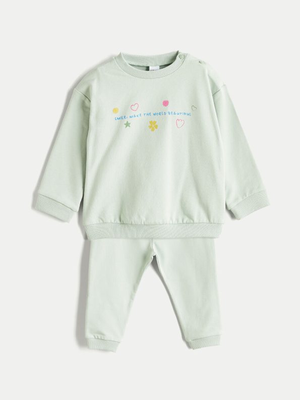 Girls' Baby Blouse,and Leggings Set
