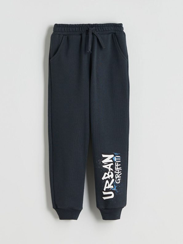LCW Kids Anthracite Boys Sweatshirt and Jogger Set