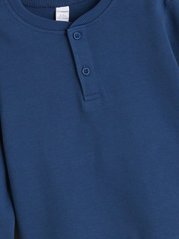 LCW Kids Petrol Boys Basic Sweatshirt