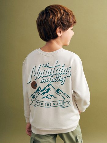 LCW Kids Gray Crew Neck Boys Sweatshirt