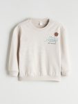 Boys' Printed Crew Neck Sweatshirt and Jogger Set