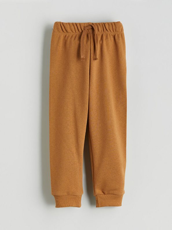 LCW ECO Beige Printed Boys Sweatshirt and Sweatpants Set