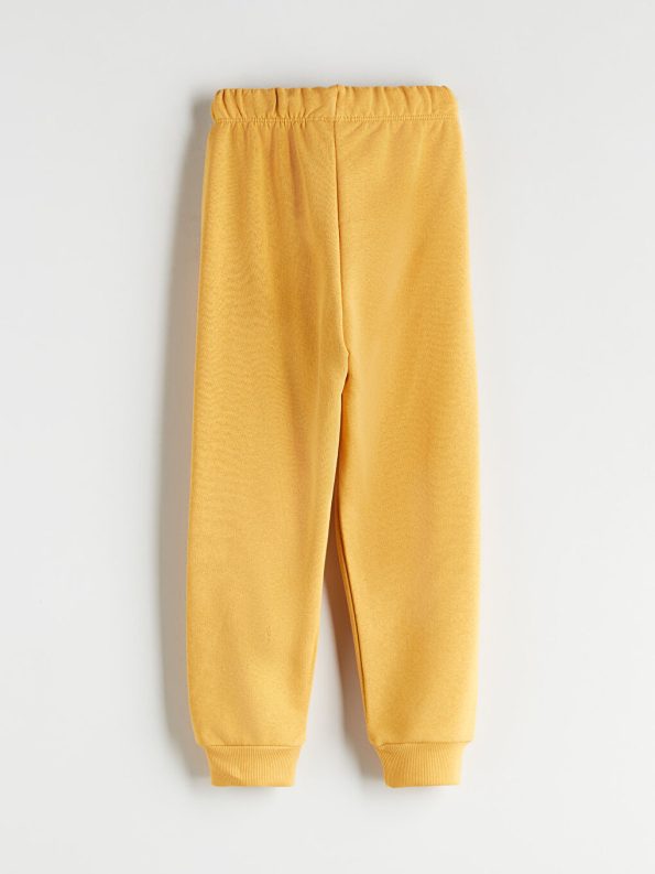 LCW ECO Beige Printed Boys' Sweatshirt and Jogger Set