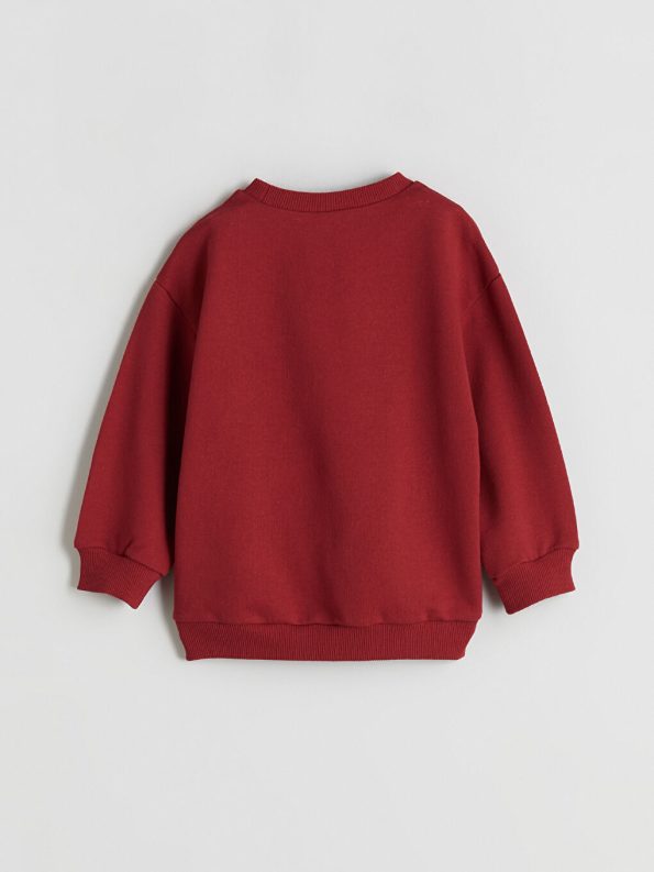 Red Crew Neck Sweatshirt and Jogger Pants for Boys