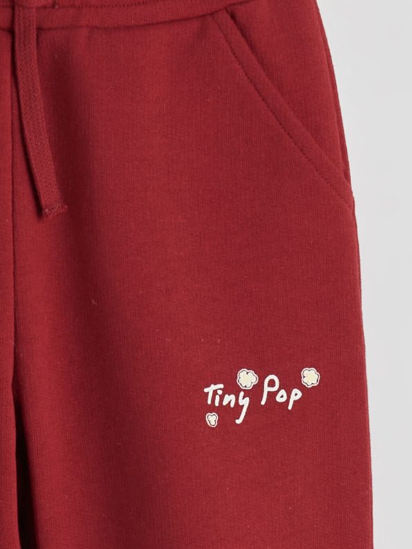 Red Crew Neck Sweatshirt and Jogger Pants for Boys