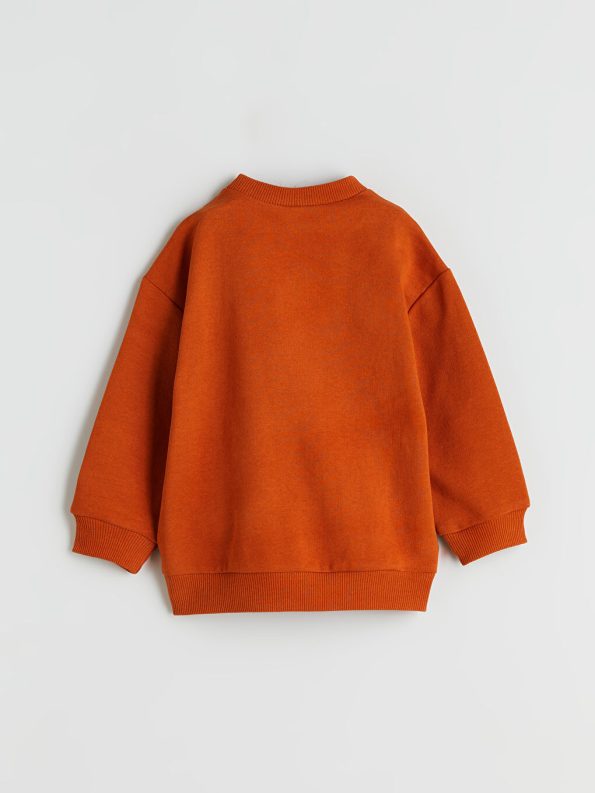 LCW Eco Orange Crew Neck Boys Sweatshirt and Jogger Set
