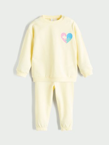LCW Eco-Friendly Printed Baby Girls Pajama Set