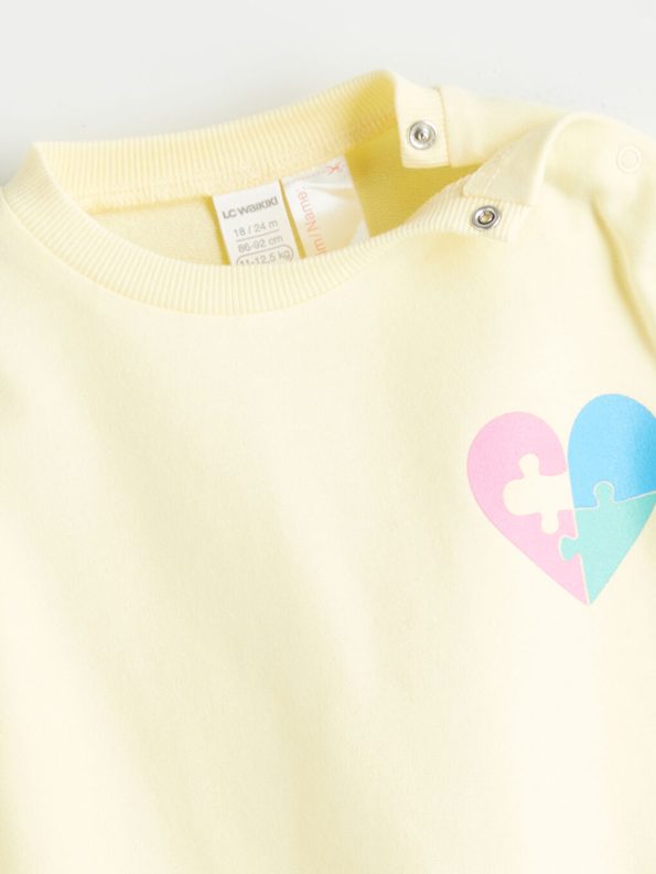 LCW Eco-Friendly Printed Baby Girls Pajama Set