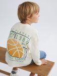 Boys' Long Sleeve Printed Crew Neck Sweatshirt