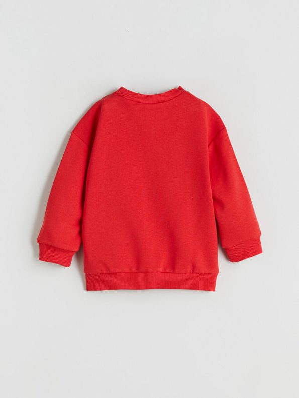 LCW Eco Red Printed Boys' Sweatshirt and Jogger Set
