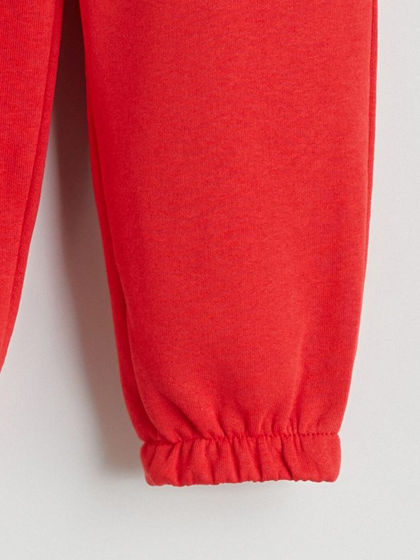 LCW Eco Red Printed Boys' Sweatshirt and Jogger Set