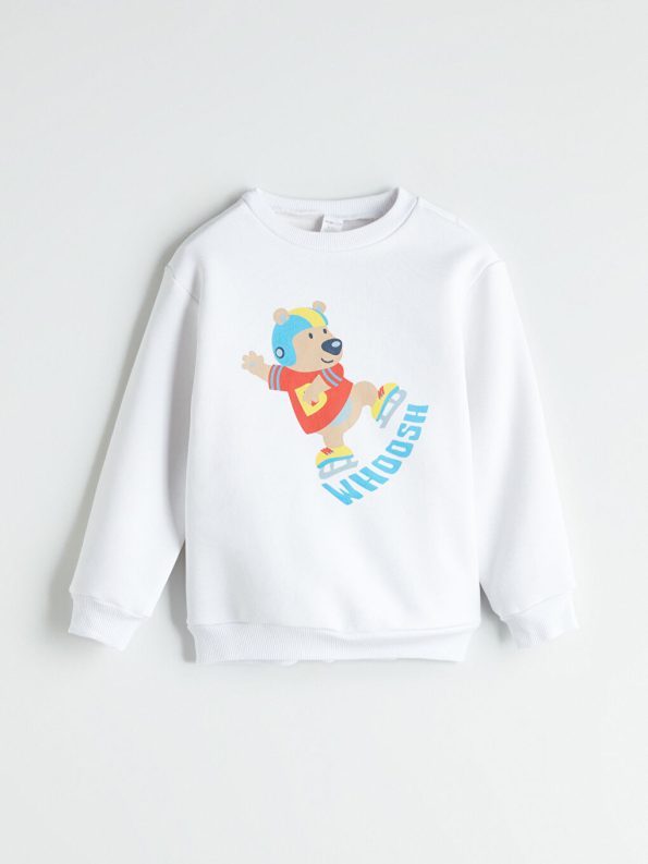 LCW Eco Printed Boys' Sweatshirt and Jogger Set