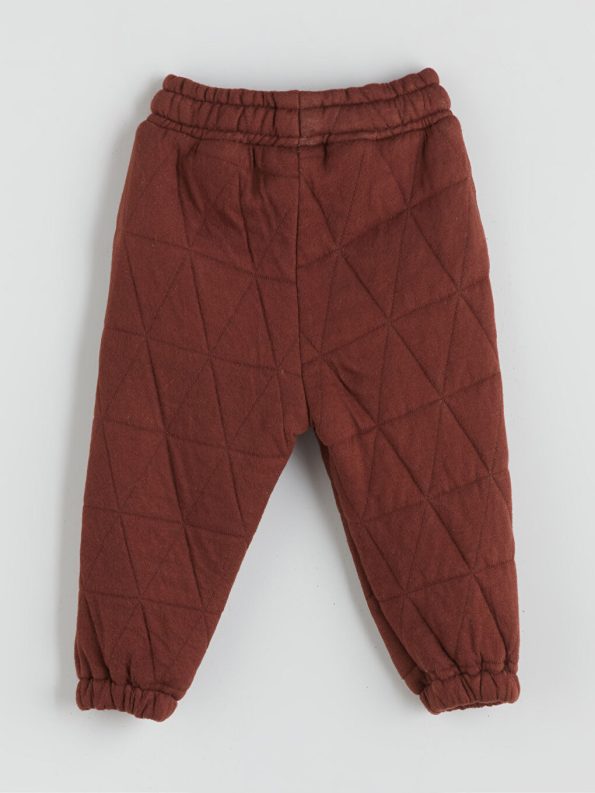 Brown Crew Neck Boys' Sweatshirt and Sweatpants Set