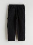 LCW Kids Black Elastic Waist Gabardine Boys Pants