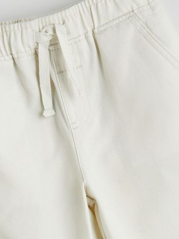 LCW Kids Beige Elastic Waist Gabardine Boys Pants