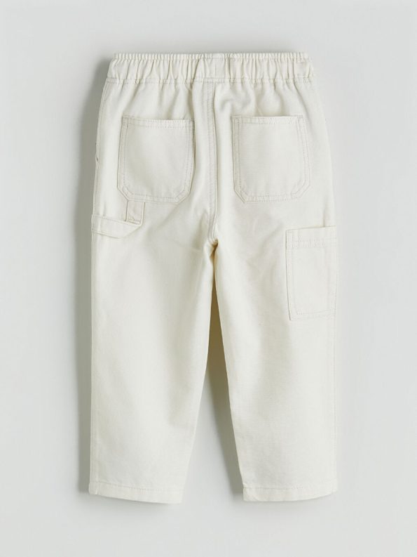 LCW Kids Beige Elastic Waist Gabardine Boys Pants